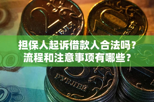济南担保人起诉借款人合法吗？流程和注意事项有哪些？