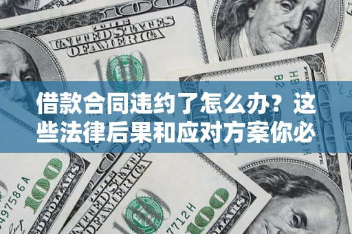 济南借款合同违约了怎么办？这些法律后果和应对方案你必须知道