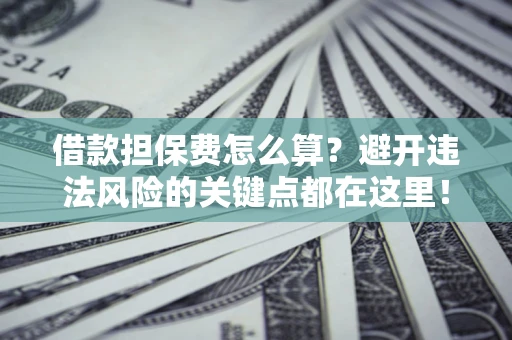 济南借款担保费怎么算？避开违法风险的关键点都在这里！