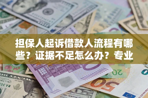 济南担保人起诉借款人流程有哪些？证据不足怎么办？专业律师解答