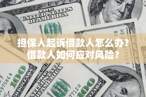 济南担保人起诉借款人怎么办？借款人如何应对风险？