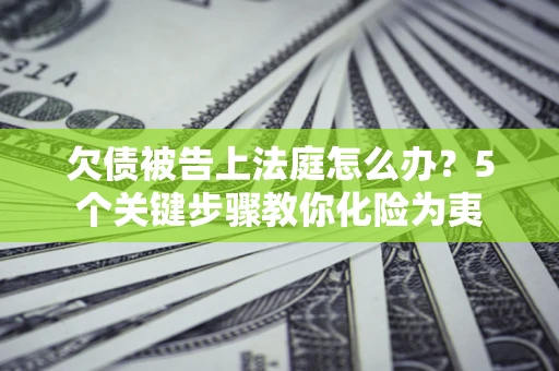 济南欠债被告上法庭怎么办？5个关键步骤教你化险为夷